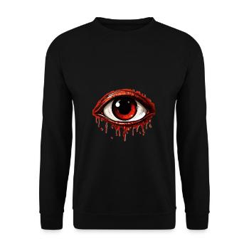 Oeil d’Halloween 2 - Sweat-shirt Unisexe - noir - Devant - Alina (178cm) & Michal (187cm)