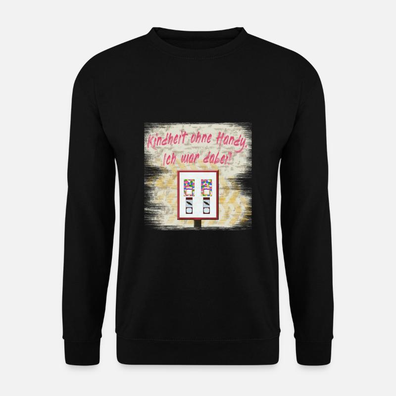 Kindheit ohne Handy. Ich war dabei! - 90er Vintage - Unisex Pullover - Schwarz