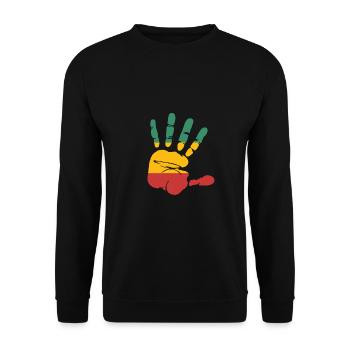 Reggae - Unisex Pullover - Schwarz - Vorne - Alina (178cm) & Michal (187cm)