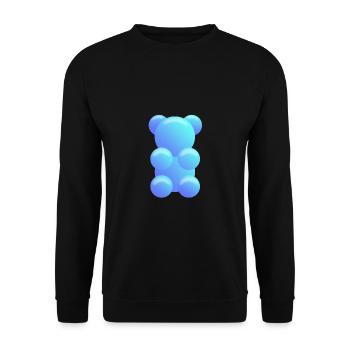 Gummy bears blue - Unisex Sweatshirt - black - Front - Alina (178cm) & Michal (187cm)