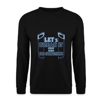 Cadeau d'anniversaire pour bébé garçon soeur anniversaire - Sweat-shirt Unisexe - noir - Devant - Alina (178cm) & Michal (187cm)