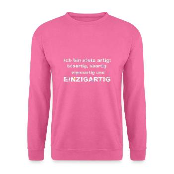 Ich bin artig - Unisex Pullover - Pink - Vorne