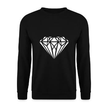 Diamant - Unisex Pullover - Schwarz - Vorne - Alina (178cm) & Michal (187cm)