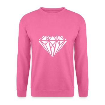 diamond - Unisex Sweatshirt - pink - Front