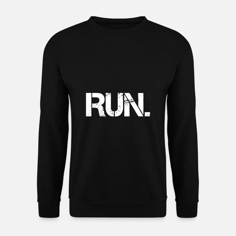 Run - Unisex Pullover - Schwarz