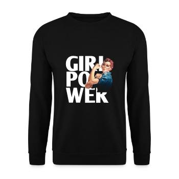 Lady Lady Teen Mom Girl Power Idée cadeau - Sweat-shirt Unisexe - noir - Devant - Alina (178cm) & Michal (187cm)