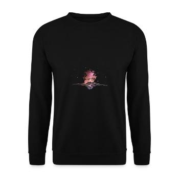 Segelschiff - Unisex Pullover - Schwarz - Vorne - Alina (178cm) & Michal (187cm)