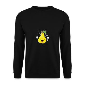 pear - Unisex Sweatshirt - black - Front - Alina (178cm) & Michal (187cm)