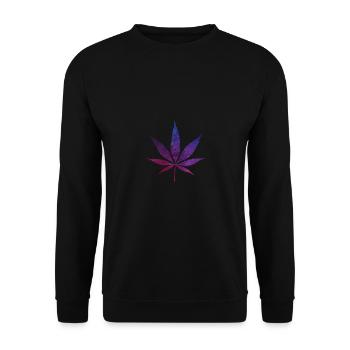Cannabis - Unisex Pullover - Schwarz - Vorne - Alina (178cm) & Michal (187cm)