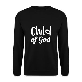 Child of God Jesus - Unisex Sweatshirt - black - Front - Alina (178cm) & Michal (187cm)