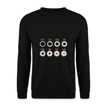 Aperture Aperture Mirror Reflex Gift - Unisex Sweatshirt - black - Front - Alina (178cm) & Michal (187cm)