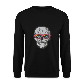 Surfing Beach Surf Sport Hobby - Unisex Sweatshirt - black - Front - Alina (178cm) & Michal (187cm)