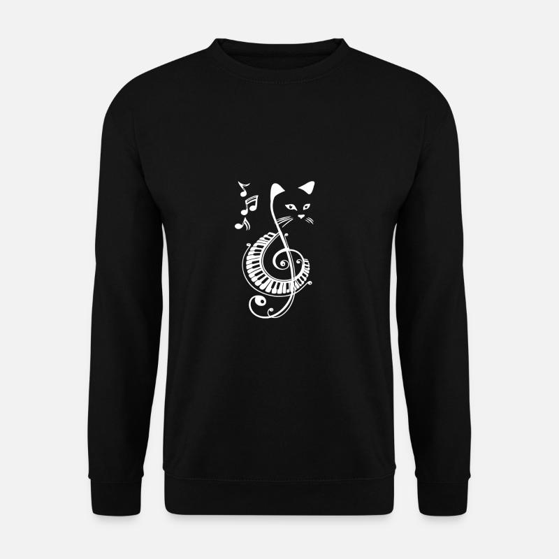 Musikalische Katze - Unisex Pullover - Schwarz