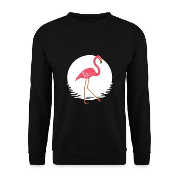 flamingo - Unisex Sweatshirt - black - Front - Alina (178cm) & Michal (187cm)