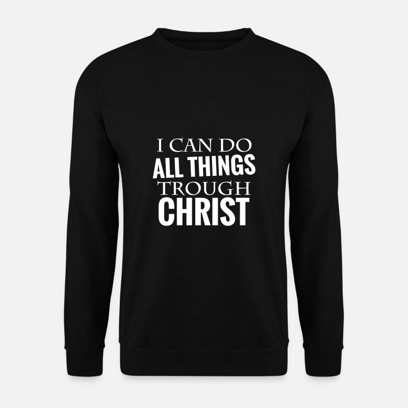 bibelvers Christus - Unisex Pullover - Schwarz