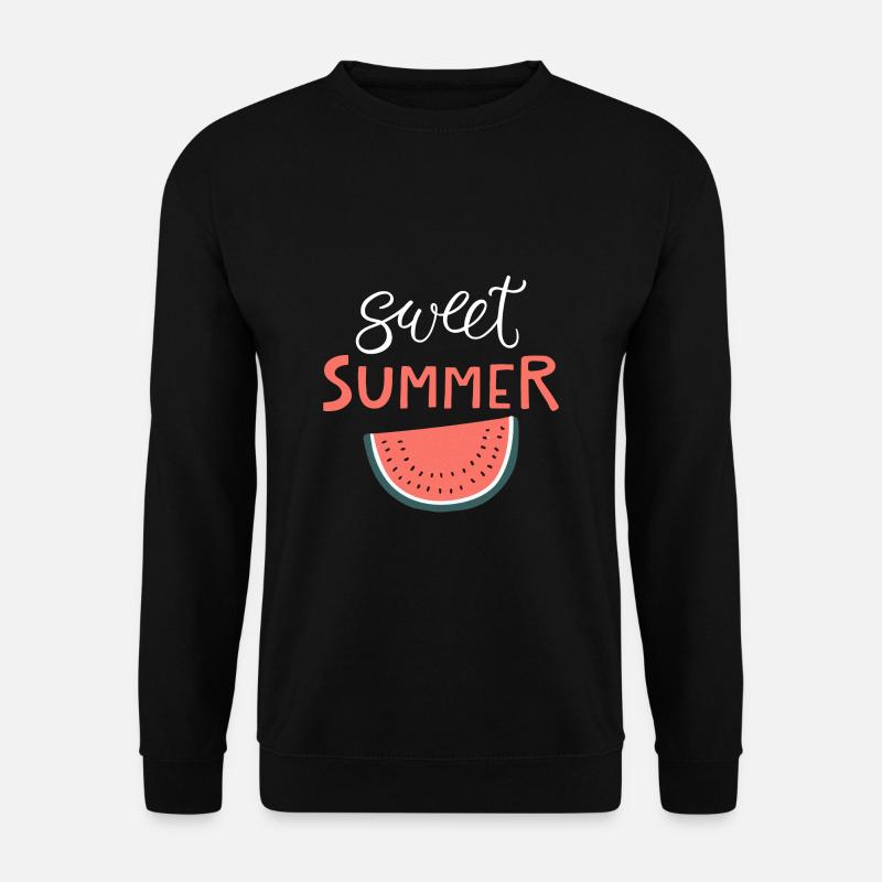 Sweet Summer Wassermelone - Unisex Pullover - Schwarz