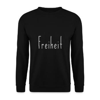 Freedom - Unisex Sweatshirt - black - Front - Alina (178cm) & Michal (187cm)