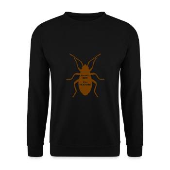 It's not a bug, it's a feature - Unisex Sweatshirt - black - Front - Alina (178cm) & Michal (187cm)