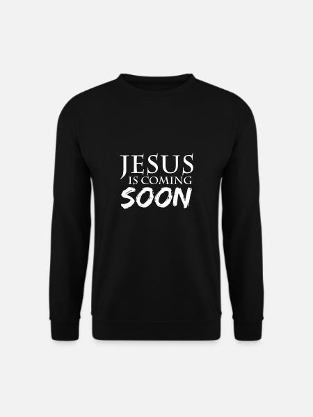 Jésus Dieu Bible chrétien verset biblique - Sweat-shirt Unisexe - noir