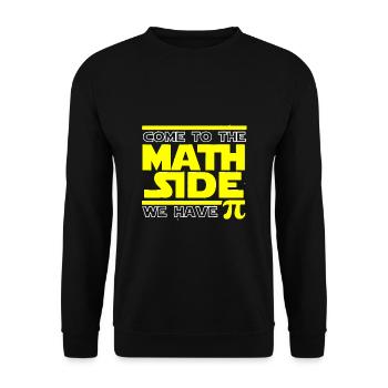 Pi Pi Day Mathematics Numbers Rounded mathematicians - Unisex Sweatshirt - black - Front - Alina (178cm) & Michal (187cm)