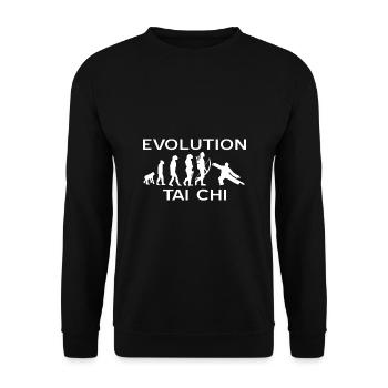 Tai chi - Unisex Sweatshirt - black - Front - Alina (178cm) & Michal (187cm)