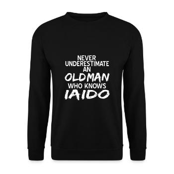 Iaido - Unisex Sweatshirt - black - Front - Alina (178cm) & Michal (187cm)