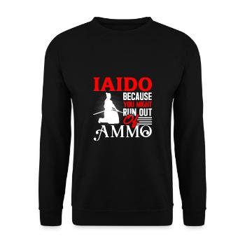 Iaido - Unisex Sweatshirt - black - Front - Alina (178cm) & Michal (187cm)