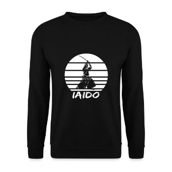 Iaido - Unisex Sweatshirt - black - Front - Alina (178cm) & Michal (187cm)