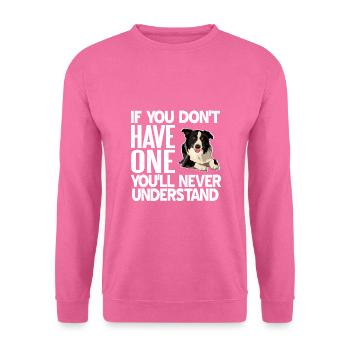 Border Collie - Unisex Sweatshirt - pink - Front