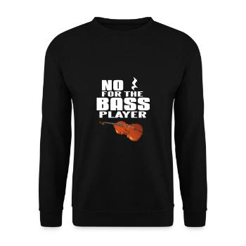 contrebasse - Sweat-shirt Unisexe - noir - Devant - Alina (178cm) & Michal (187cm)