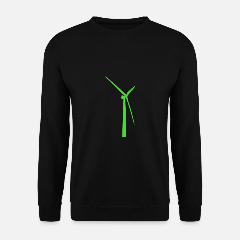 Énergie éolienne Énergie éolienne Éolienne durable - Sweat-shirt Unisexe - noir