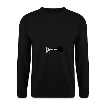 Mofa Hupe - Unisex Pullover - Schwarz - Vorne - Alina (178cm) & Michal (187cm)