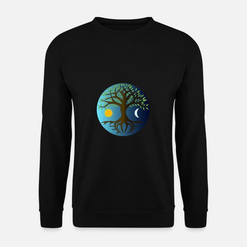 Yggdrasyl Weltenbaum Weltenesche Mimameid Lärad - Unisex Pullover - Schwarz