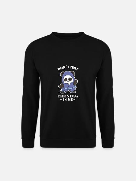 Karate Ninja Panda - Unisex Sweatshirt - black