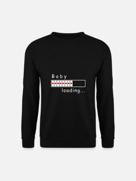 baby loading. baby loadingbar mit Herzen - Unisex Pullover - Schwarz