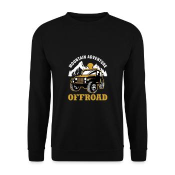 Véhicule tout-terrain Jeep tout-terrain - Sweat-shirt Unisexe - noir - Devant - Alina (178cm) & Michal (187cm)