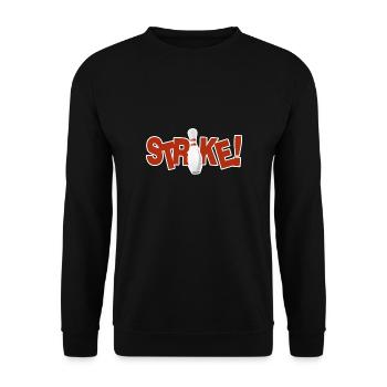 Bowling Strike - Unisex Sweatshirt - black - Front - Alina (178cm) & Michal (187cm)