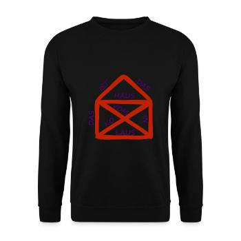 C'est la maison de Saint-Nicolas - Sweat-shirt Unisexe - noir - Devant - Alina (178cm) & Michal (187cm)