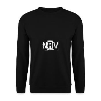nrv - Sweat-shirt Unisexe - noir - Devant - Alina (178cm) & Michal (187cm)