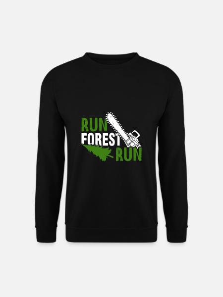 Lumberjack guy chainsaw forester - Unisex Sweatshirt - black
