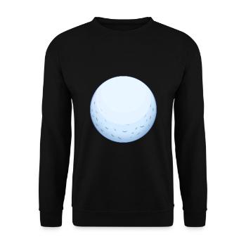 Golf ball - Unisex Sweatshirt - black - Front - Alina (178cm) & Michal (187cm)