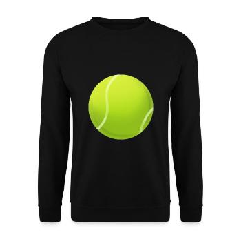 Tennisball - Unisex Pullover - Schwarz - Vorne - Alina (178cm) & Michal (187cm)