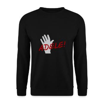 Goodbye-le! - Goodbye in Swabian - Unisex Sweatshirt - black - Front - Alina (178cm) & Michal (187cm)