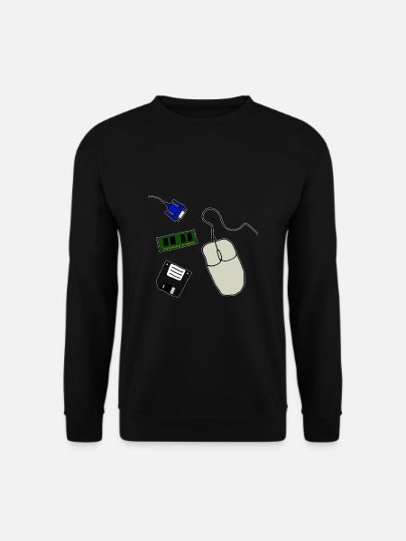 Retro Computer - Unisex Sweatshirt - black