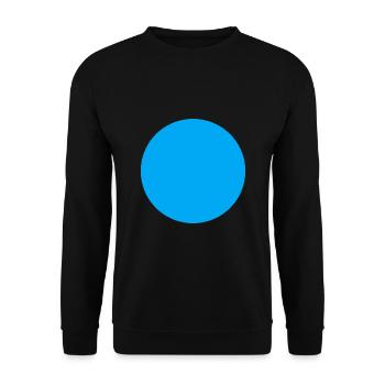 Kreis blau Form rund - Unisex Pullover - Schwarz - Vorne - Alina (178cm) & Michal (187cm)