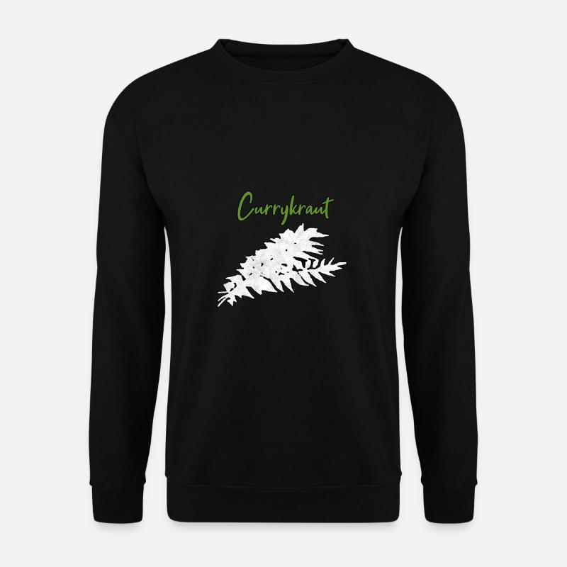 Currykraut Kräuter - Unisex Pullover - Schwarz