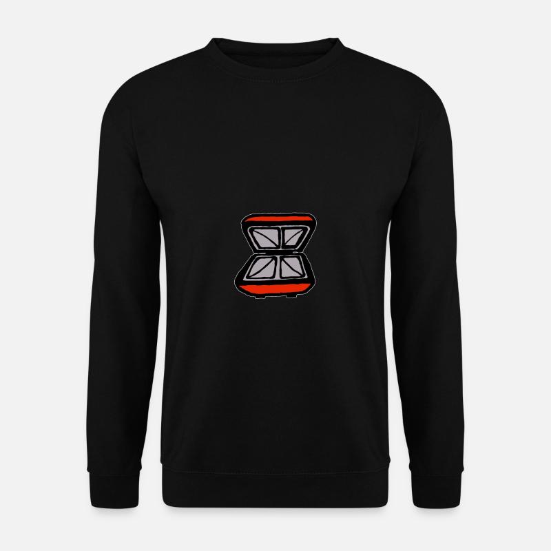 Sandwichtoaster Snack Toastbrot - Unisex Pullover - Schwarz