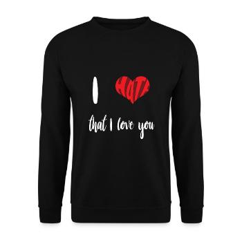 Hasse, die dich lieben Stopp Hass Anti Hass - Unisex Pullover - Schwarz - Vorne - Alina (178cm) & Michal (187cm)