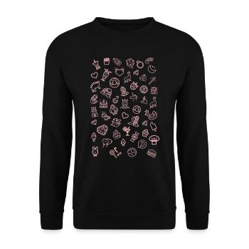 Traumwelt - Unisex Pullover - Schwarz - Vorne - Alina (178cm) & Michal (187cm)
