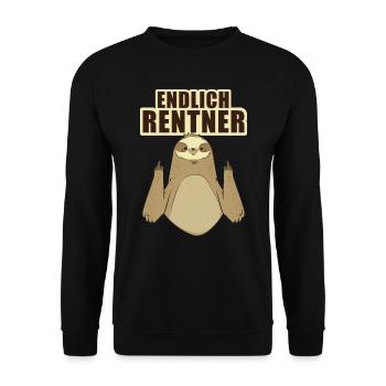 Pension de retraite - Sweat-shirt Unisexe - noir - Devant - Alina (178cm) & Michal (187cm)